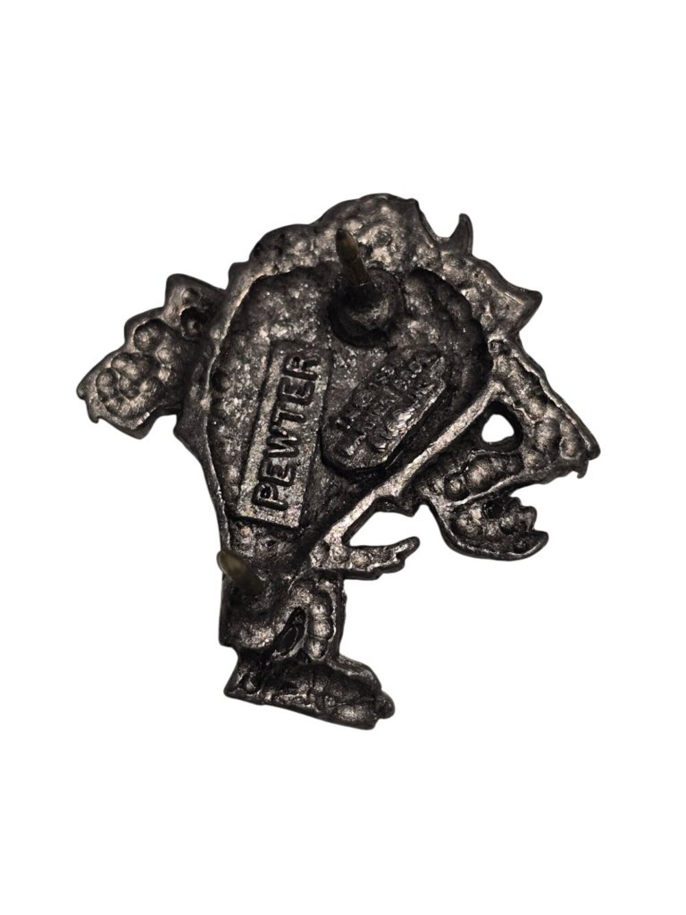 Vintage 1995 Warner Brothers Pewter Mini Tasmania Devil Taz Pin - Picture 3 of 3